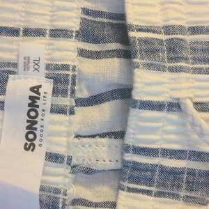 Cotton elastic waist pants